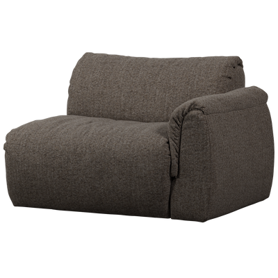 BAGGY 1-SEATER ELEMENT WITH ARM RIGHT WARM GREY MELANGE