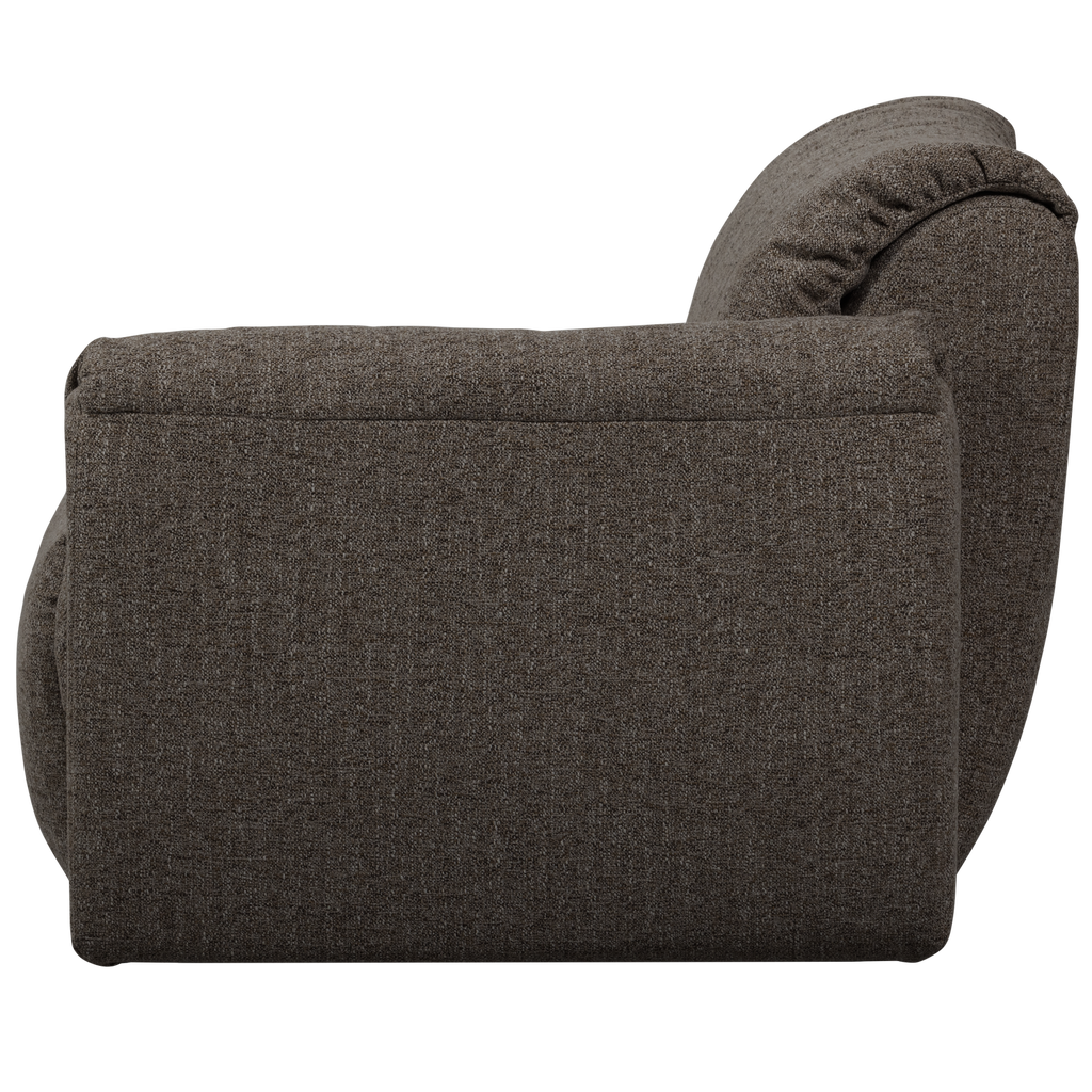 BAGGY 1-SEATER ELEMENT WITH ARM RIGHT WARM GREY MELANGE
