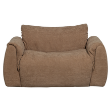 Laden Sie das Bild in den Galerie-Viewer, BAGGY LOVESEAT WOVEN CHENILLE BROWN