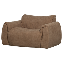 Laden Sie das Bild in den Galerie-Viewer, BAGGY LOVESEAT WOVEN CHENILLE BROWN