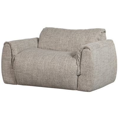 BAGGY LOVESEAT WOVEN FABRIC NATURAL MELANGE