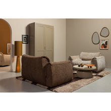 Laden Sie das Bild in den Galerie-Viewer, BAGGY LOVESEAT WOVEN CHENILLE BROWN