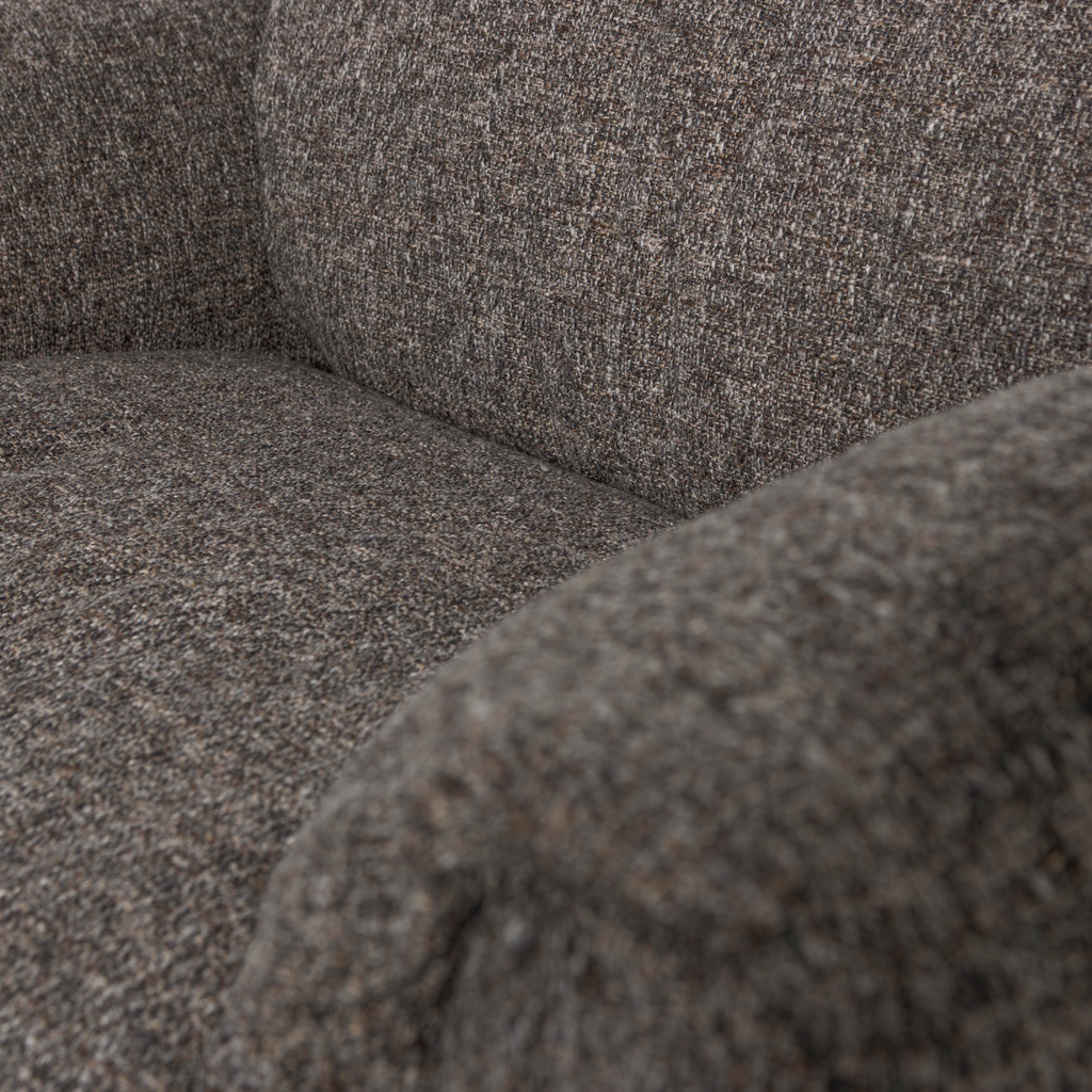 BAGGY LOVESEAT WOVEN FABRIC WARM GREY MELANGE