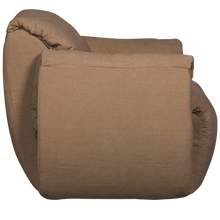 Load image into Gallery viewer, BAGGY SWIVEL ARMCHAIR WOVEN CHENILLE BROWN