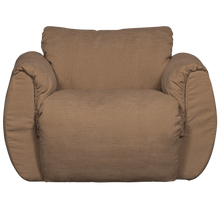 Load image into Gallery viewer, BAGGY SWIVEL ARMCHAIR WOVEN CHENILLE BROWN