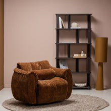 Laden Sie das Bild in den Galerie-Viewer, RISS BOOKSHELF OAK MYSTIQUE BROWN 186x90CM