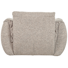 Load image into Gallery viewer, BAGGY SWIVEL ARMCHAIR WOVEN FABRIC NATURAL MELANGE