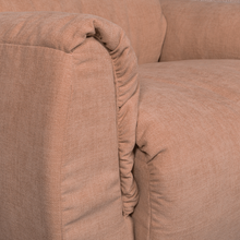 Laden Sie das Bild in den Galerie-Viewer, BAGGY SWIVEL ARMCHAIR WOVEN CHENILLE OLD PINK