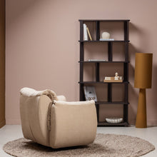 Laden Sie das Bild in den Galerie-Viewer, RISS BOOKSHELF OAK MYSTIQUE BROWN 186x90CM