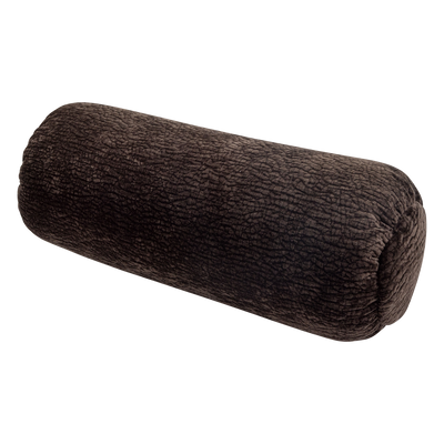 BAGGY ROLL CUSHION 50xO23CM 3D CHENILLE DARK BROWN