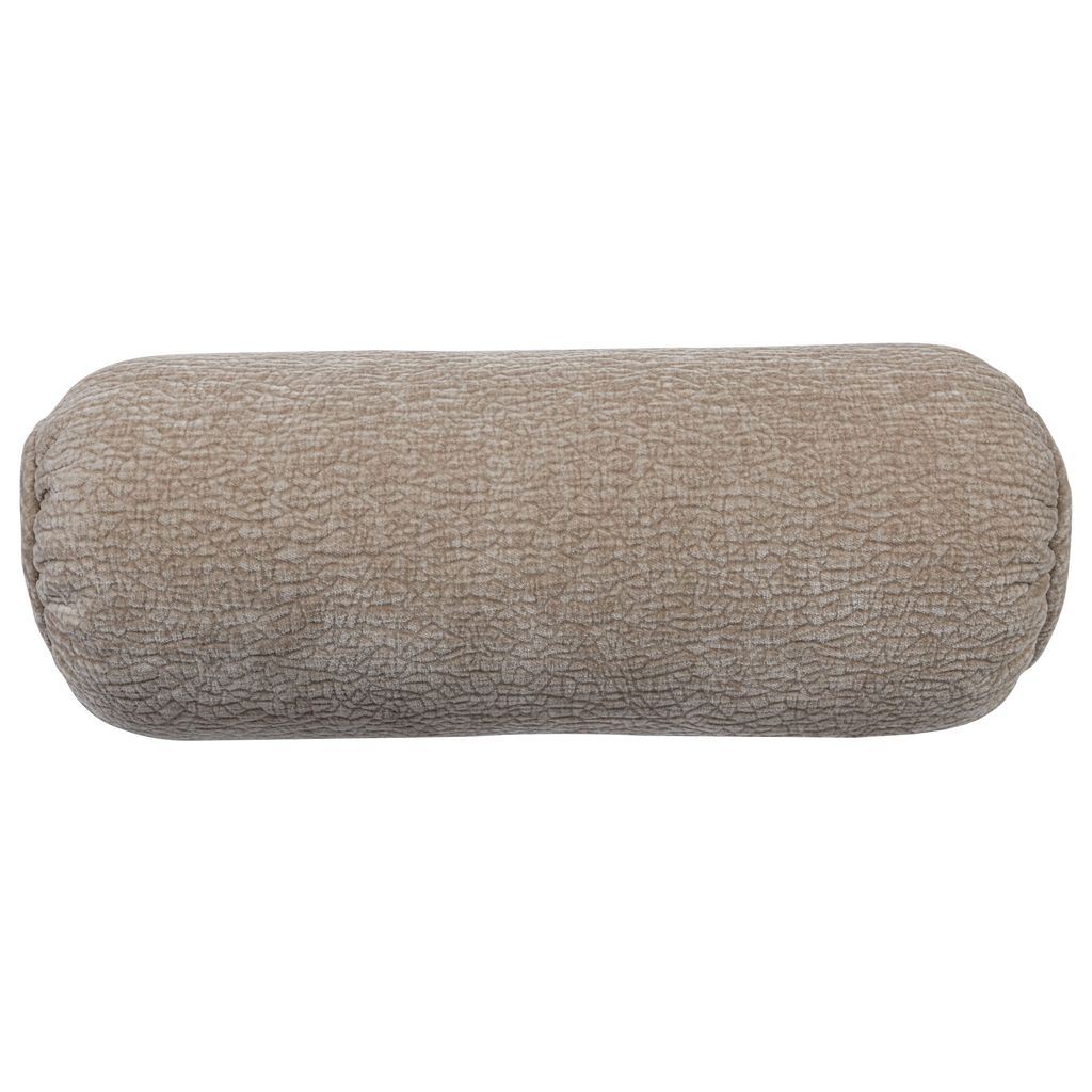 BAGGY ROLL CUSHION 50xO23CM 3D CHENILLE SAND