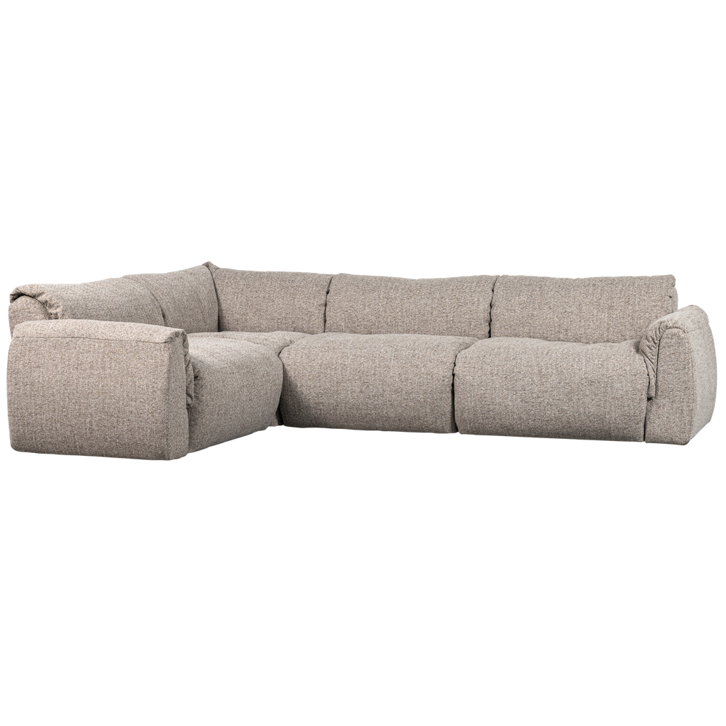 BAGGY CORNER SOFA LEFT WOVEN FABRIC NATURAL MELANGE