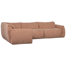 Load image into Gallery viewer, BAGGY CORNER SOFA LEFT WOVEN CHENILLE OLD PINK