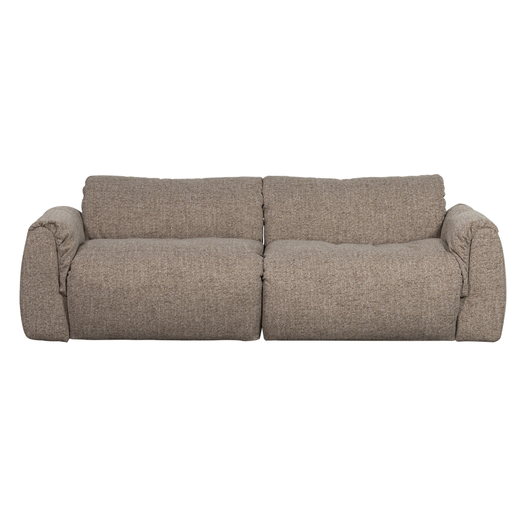 BAGGY 2-SEATER WOVEN FABRIC BROWN MELANGE