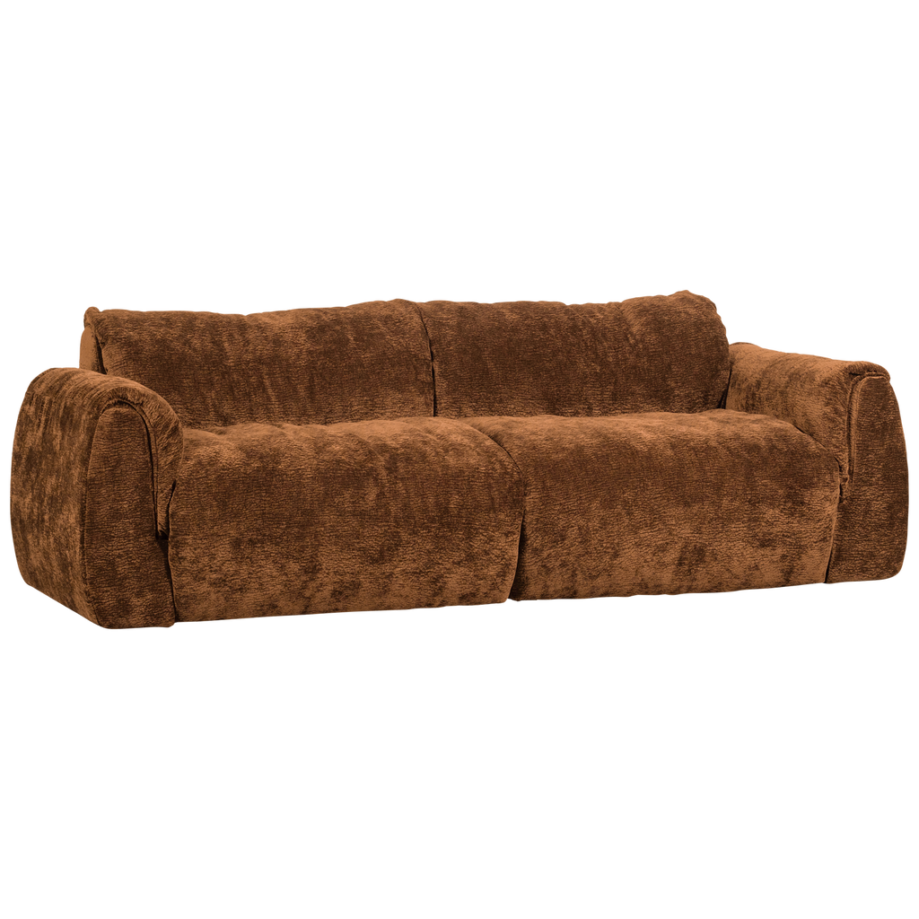BAGGY 2-SEATER 3D CHENILLE MID BROWN