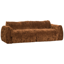 Laden Sie das Bild in den Galerie-Viewer, BAGGY 2-SEATER 3D CHENILLE MID BROWN