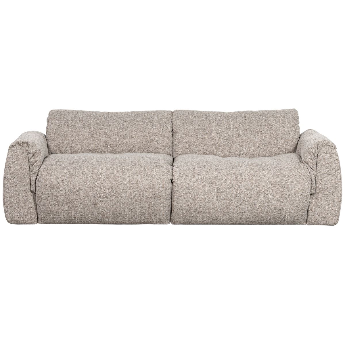BAGGY 2-SEATER WOVEN FABRIC NATURAL MELANGE