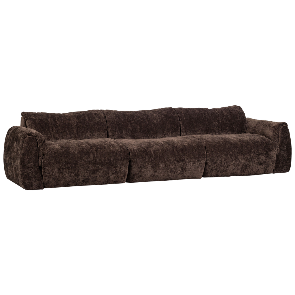 BAGGY 3-SEATER 3D CHENILLE DARK BROWN