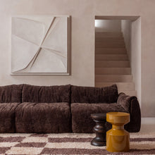 Laden Sie das Bild in den Galerie-Viewer, JONAH SIDE TABLE MANGO WOOD DARK BROWN 42xO30CM