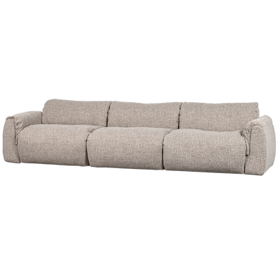 BAGGY 3-SEATER WOVEN FABRIC NATURAL MELANGE