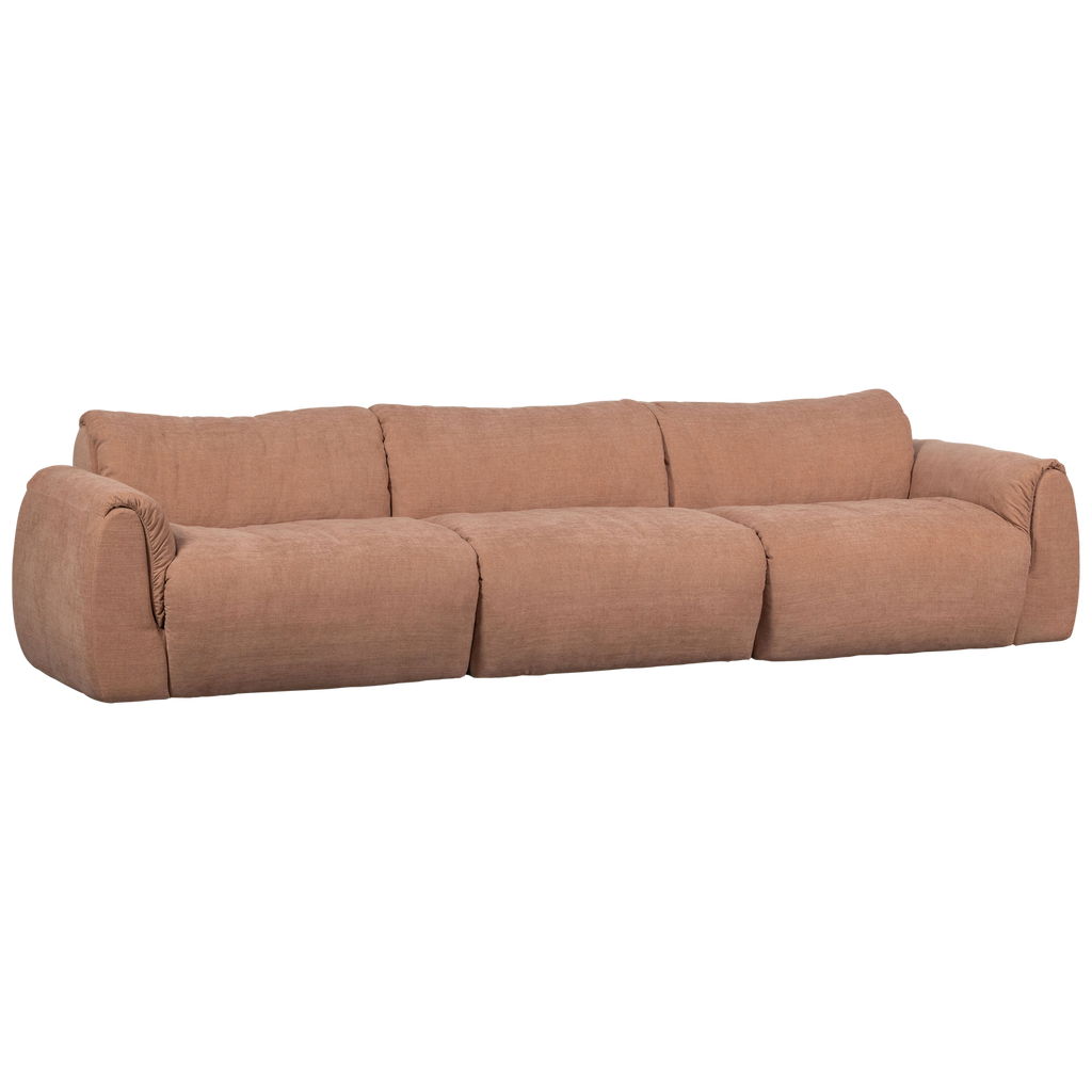 BAGGY 3-SEATER WOVEN CHENILLE OLD PINK