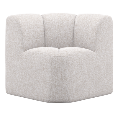 MOJO DINING BENCH CORNER WITH BACKREST BOUCLE ECRU MELANGE