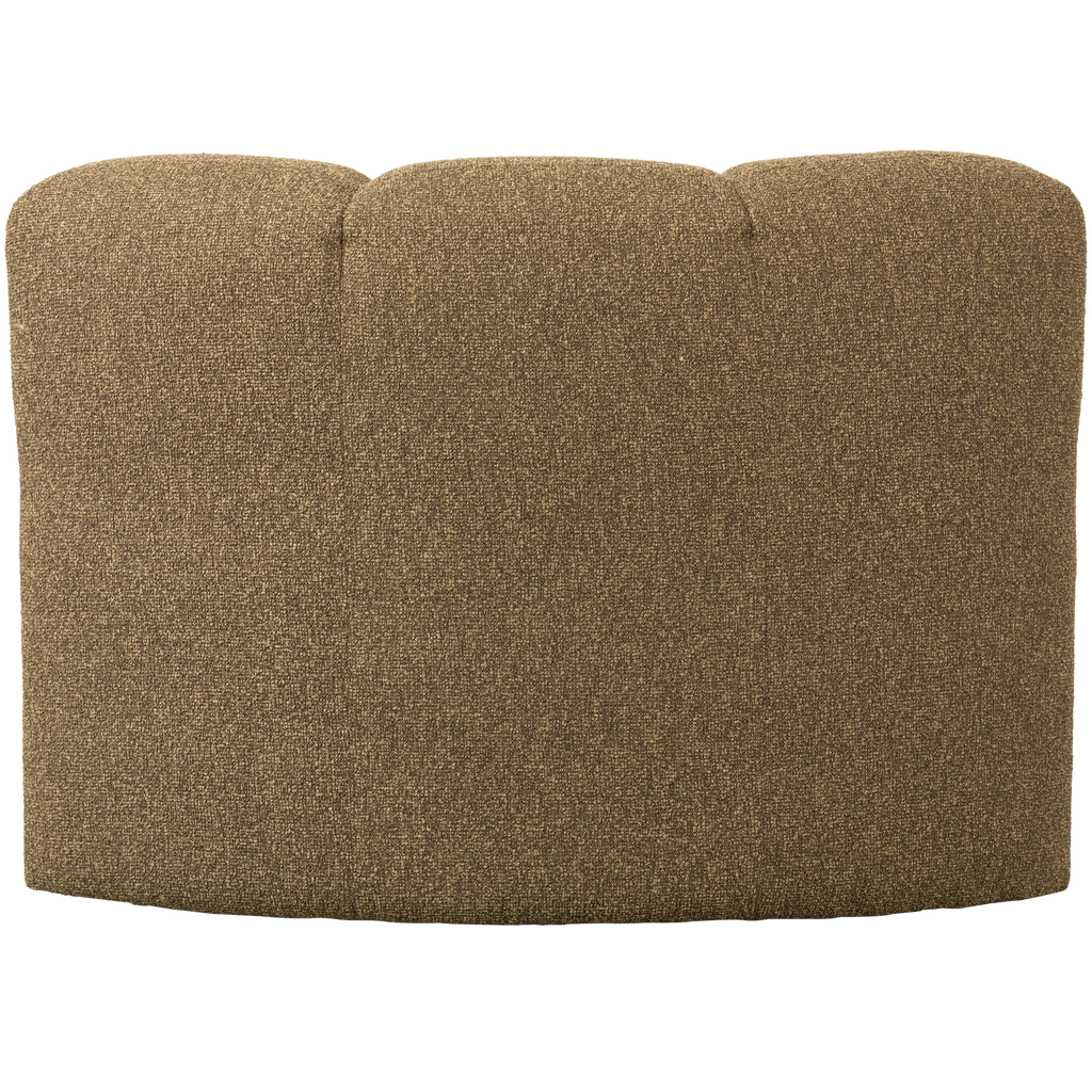 MOJO DINING BENCH CORNER BACKREST BOUCLE YELLOWBROWN MELANGE