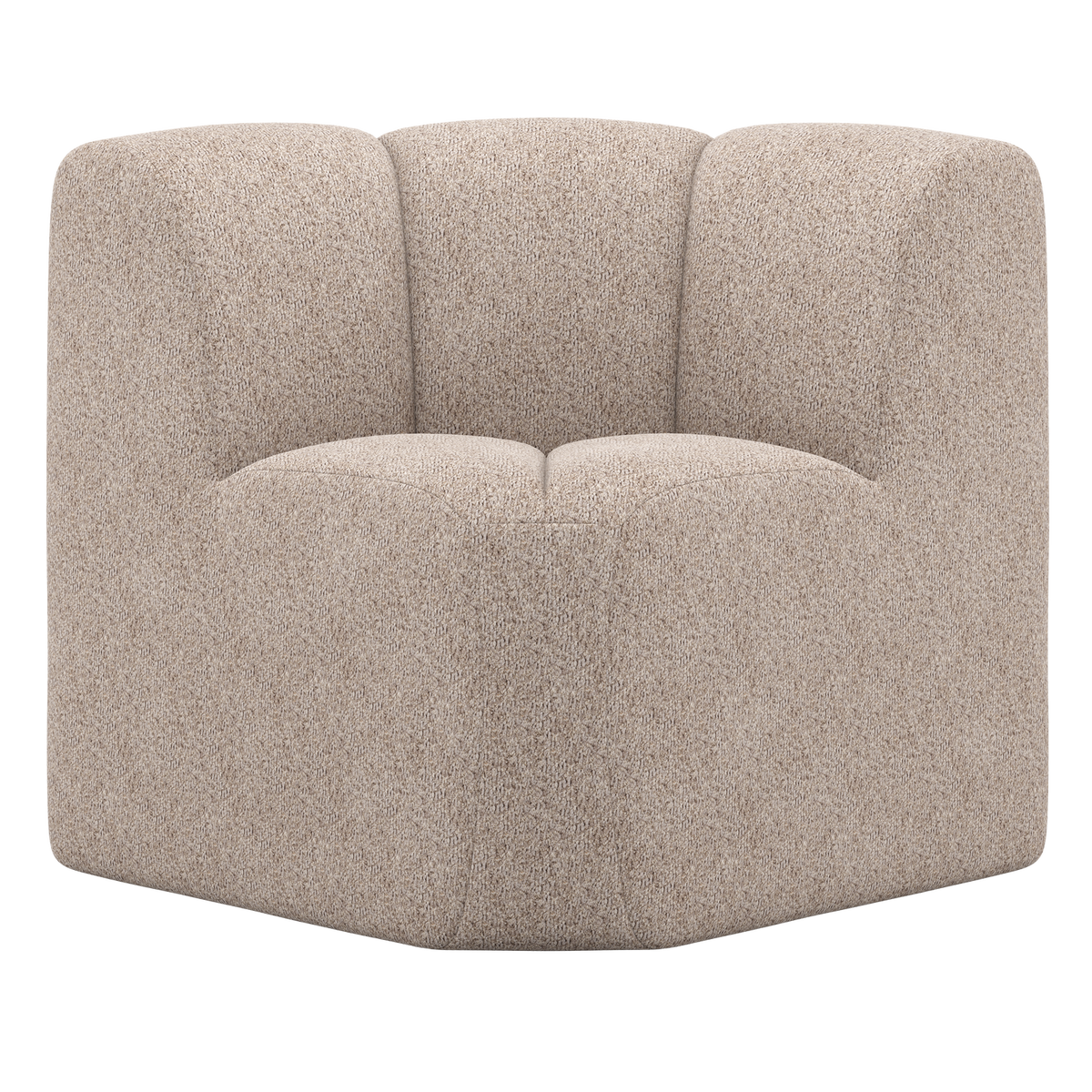 MOJO DINING BENCH CORNER WITH BACKREST WOOLLY DARK SAND – BOIS BLANC HOME