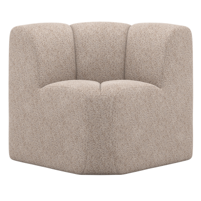 MOJO DINING BENCH CORNER WITH BACKREST WOOLLY DARK SAND