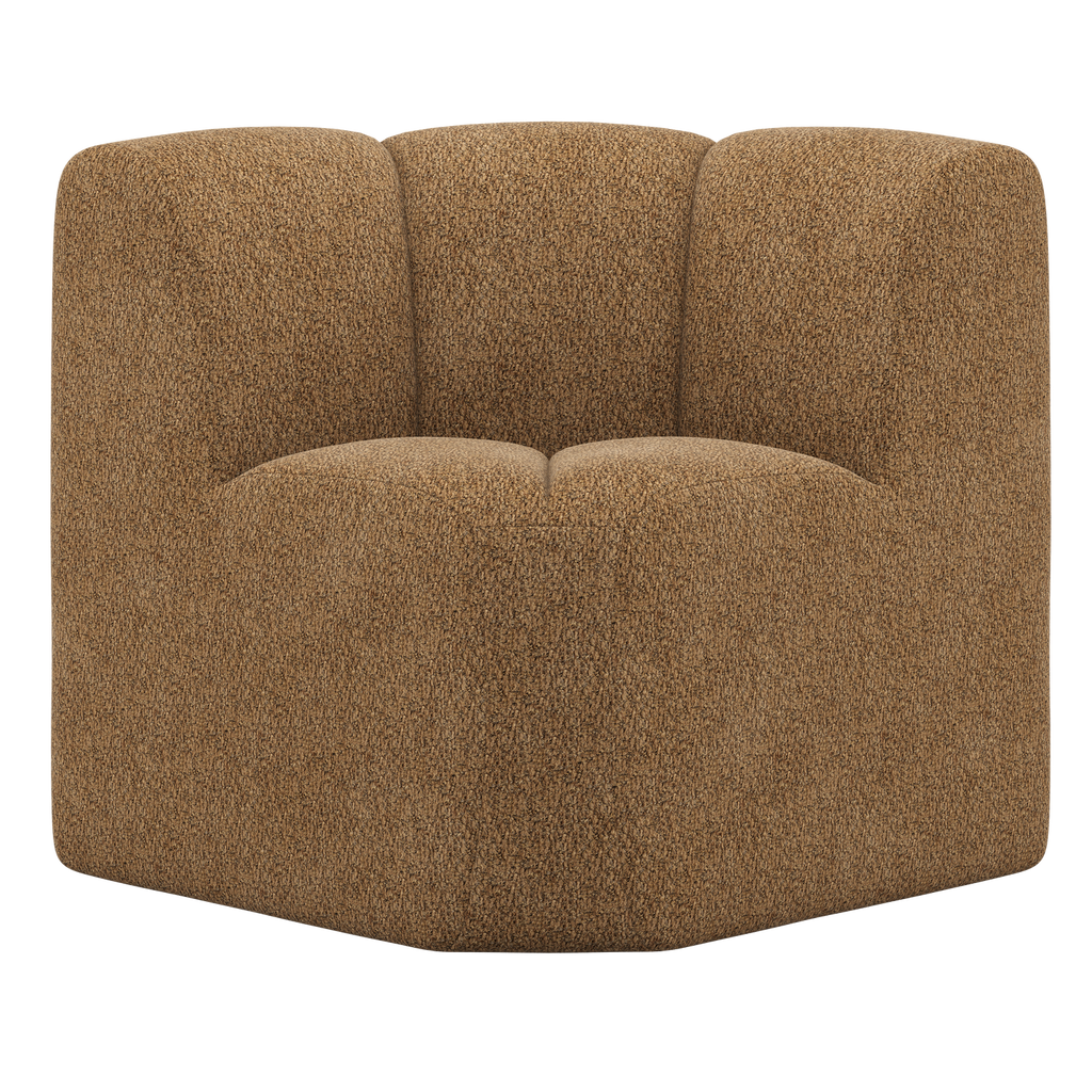 MOJO DINING BENCH CORNER WITH BACKREST WOOLLY HONEY YELLOW