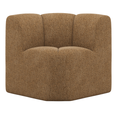 MOJO DINING BENCH CORNER WITH BACKREST WOOLLY HONEY YELLOW