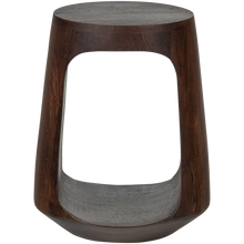 Load image into Gallery viewer, BAYO SIDE TABLE MANGO WOOD WALNUT