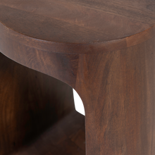 Load image into Gallery viewer, BAYO SIDE TABLE MANGO WOOD WALNUT