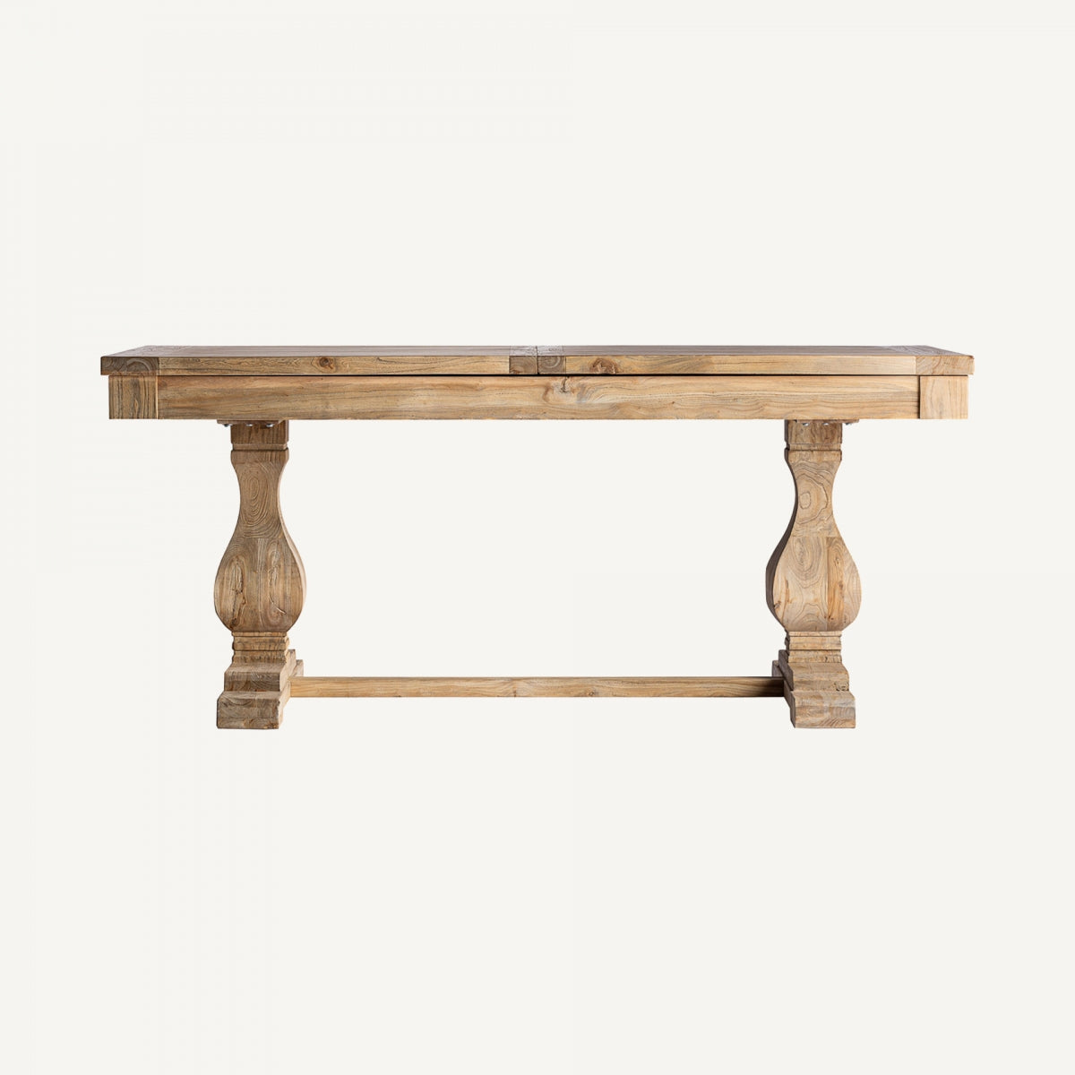 Extendable elm wood table