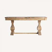 Load image into Gallery viewer, Extendable elm wood table