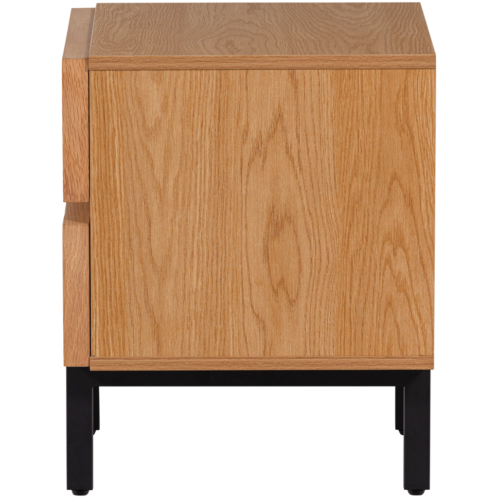 TOURS DRESSER/NIGHTSTAND WITH 2 DRAWERS MELAMINE/MDF NATURAL