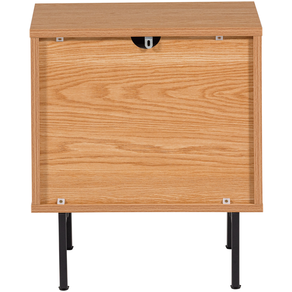 TOURS DRESSER/NIGHTSTAND WITH 2 DRAWERS MELAMINE/MDF NATURAL