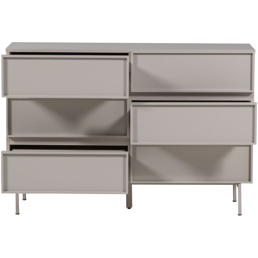 TOURS DRESSER 6 DRAWERS MELAMINE/MDF SAND