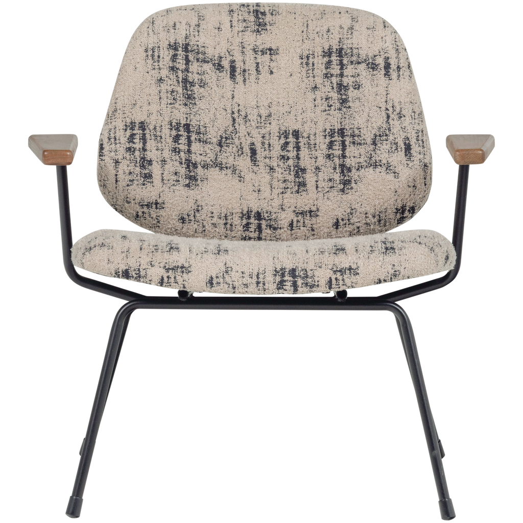AURE ARMCHAIR CHENILLE BEIGE/BLACK