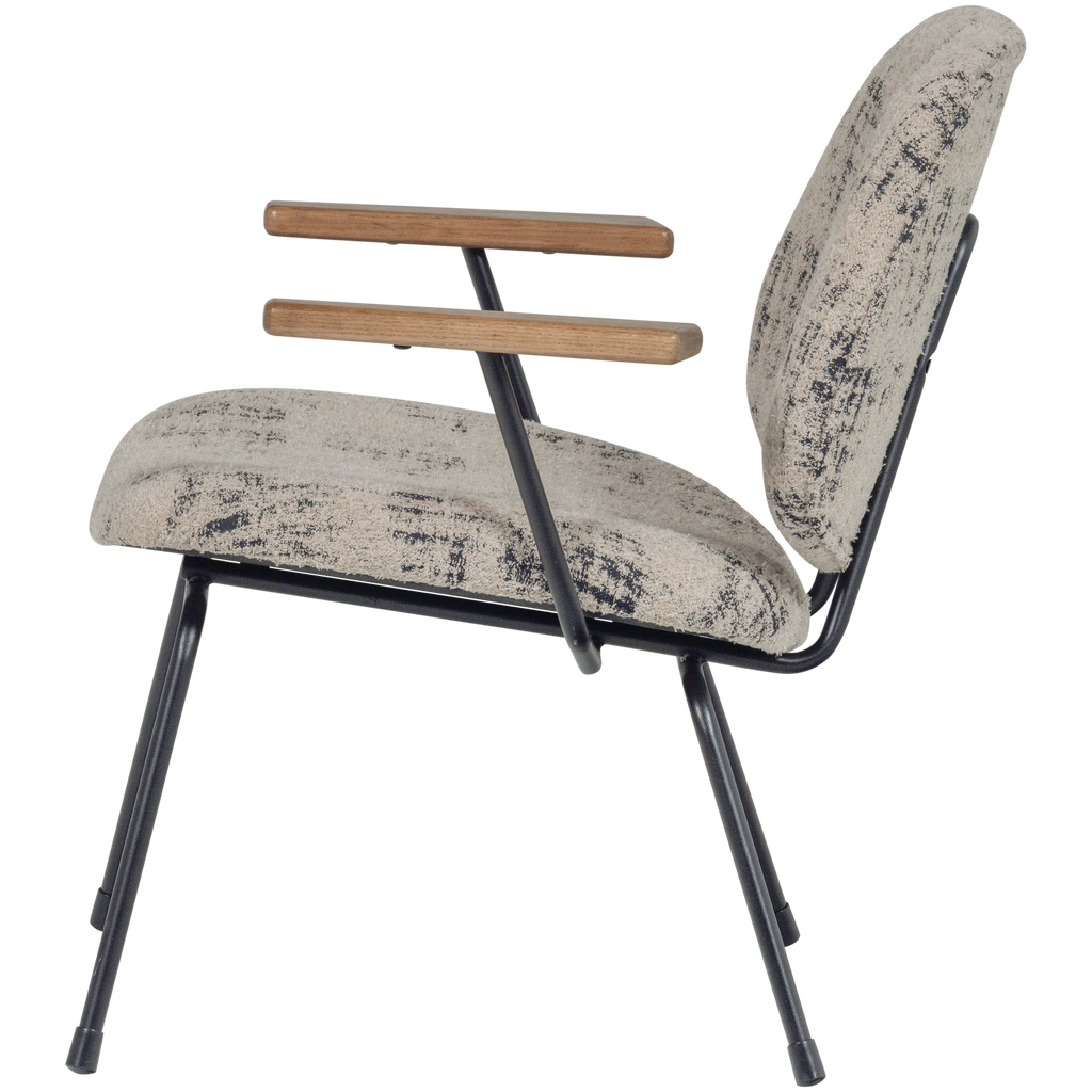 AURE ARMCHAIR CHENILLE BEIGE/BLACK