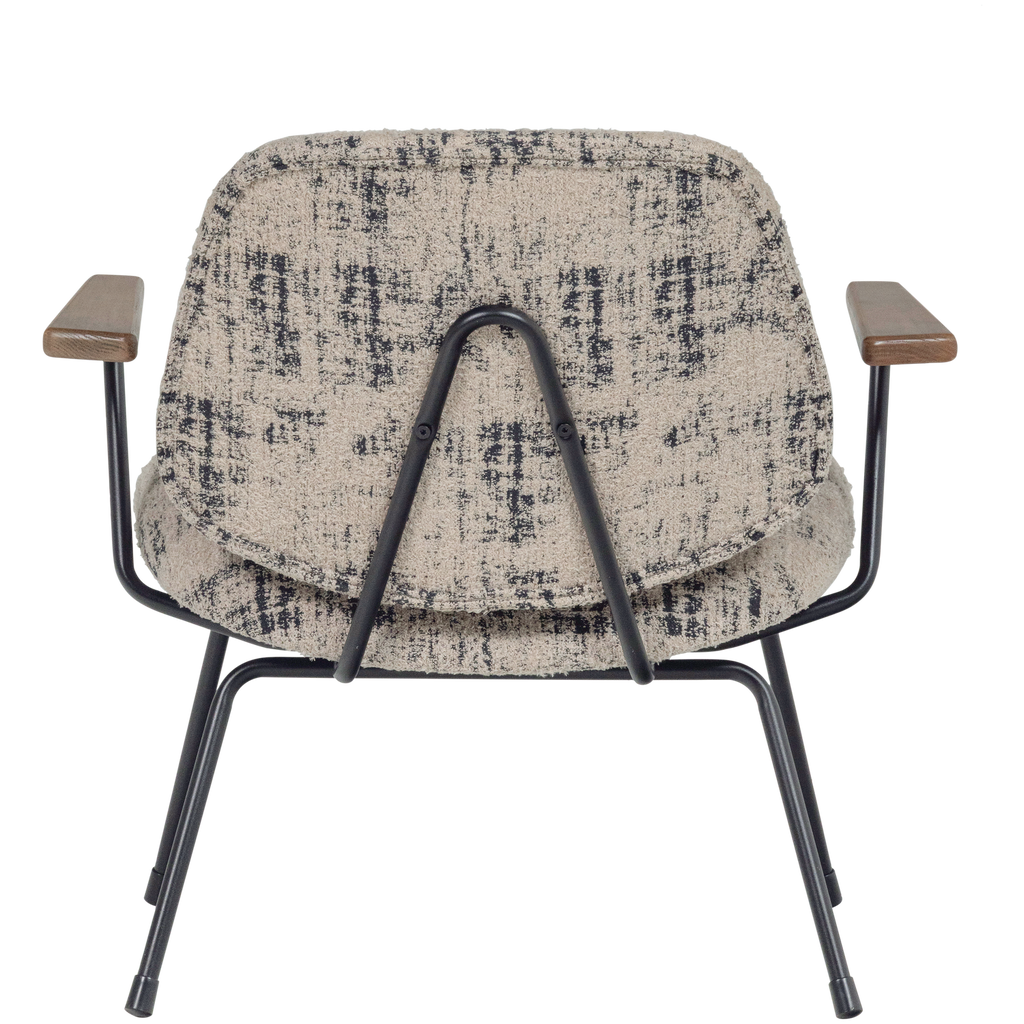 AURE ARMCHAIR CHENILLE BEIGE/BLACK
