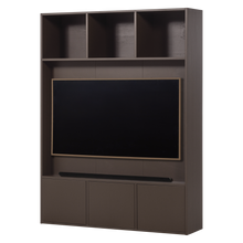 Laden Sie das Bild in den Galerie-Viewer, MEGGY TV STORAGE CABINET 160 CM PINE MID BROWN [fsc]
