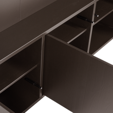 Laden Sie das Bild in den Galerie-Viewer, MEGGY TV STORAGE CABINET 160 CM PINE MID BROWN [fsc]