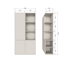 Laden Sie das Bild in den Galerie-Viewer, MEGGY STORAGE CABINET LEFT 108 CM PINE DUST [fsc]