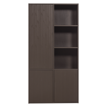 Laden Sie das Bild in den Galerie-Viewer, MEGGY STORAGE CABINET LEFT 108 CM PINE MID BROWN [fsc]