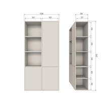 Laden Sie das Bild in den Galerie-Viewer, MEGGY STORAGE CABINET RIGHT 108 CM PINE DUST [fsc]