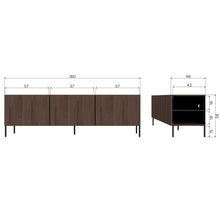 Load image into Gallery viewer, BONO GRAVURE TV UNIT ASH BROWN [fsc]