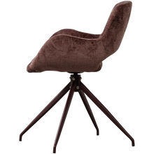 Cargar imagen en el visor de la galería, ELIVA DINING CHAIR STRUCTURE VELVET PURPLE - SET OF 2