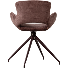 Cargar imagen en el visor de la galería, ELIVA DINING CHAIR STRUCTURE VELVET PURPLE - SET OF 2