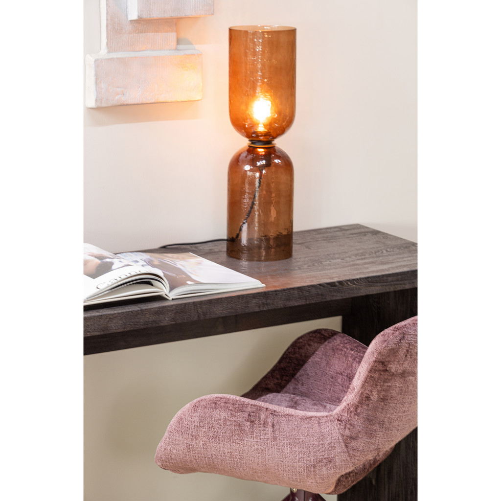 ELIVA DINING CHAIR STRUCTURE VELVET PURPLE - SET OF 2